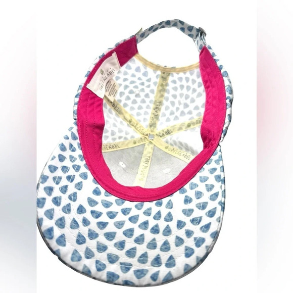 Quagga Green Label Women’s Baseball Cap blue white pink Raindrop Pattern hat - Picture 4 of 7